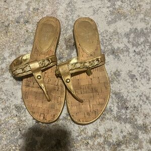 Coach Gold Chain Women's Sandals
